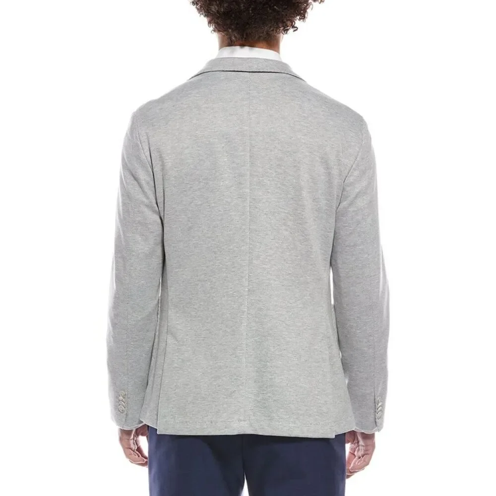 Hugo Boss Light Gray Knit Blazer